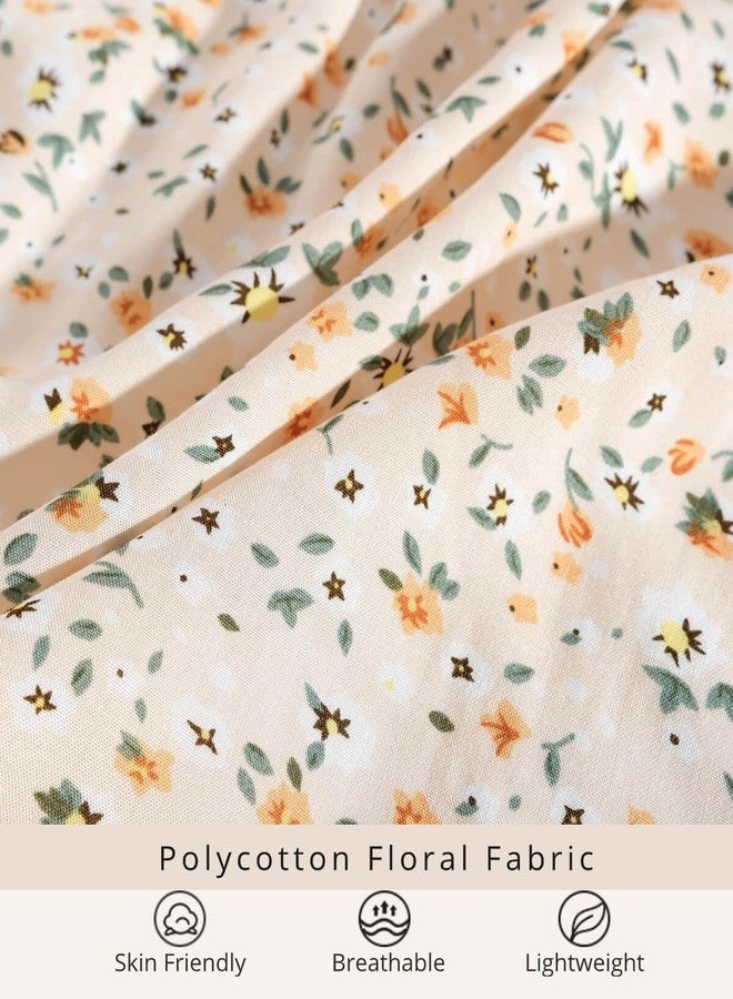 Nuoqi Prairie Dresses for Girls, Pioneer Girl Costume Girls Colonial Dress 4-5 Orange Pink - Image 5